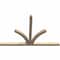 Ekena Millwork Richland Rough Sawn Timber Gable Bracket, Douglas Fir, 96"W x 64"H x 4"D x 4"F, 16/12 Pitch GBW096X64X0404RIC00RDF - alternate 3